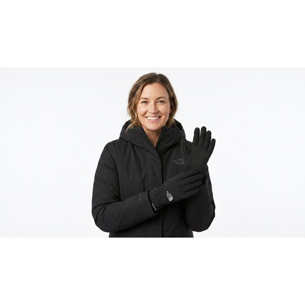 The North Face Women Size S Apex ClimateBlock Gloves Black Softshell Etip Fleece